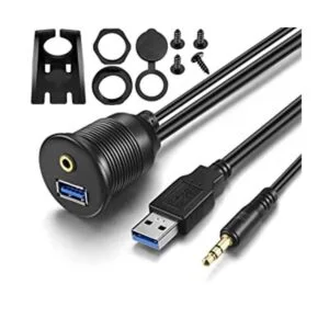 URWOOW Montaje empotrado USB 0.138 in y USB 3.0 AUX_1