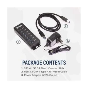 USB Gear 7 puertos USB 3.0 carga y concentrador de datos_6