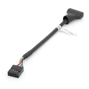 USB 3.0 19 Pin macho a USB 2.0 9 Pin hembra adaptador de_2