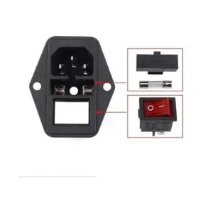 URBEST Enchufe macho de 10 A 250 V módulo de entrada_3