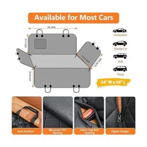 URPOWER Asiento viajero para perros cubierta de asiento_6