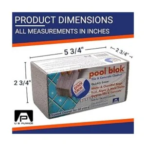 US Pumice PB12 Bloque de limpieza de piscina piedra