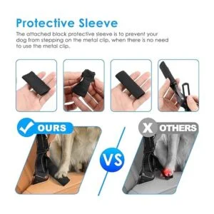 URPOWER Cinturón de seguridad 3 en 1 para perro cinturón