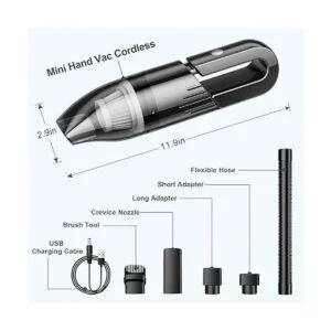UPFOX Aspiradora de mano inalámbrico Miniaspiradora en_2