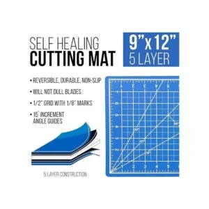 US Art Supply Tapete de corte de PVC antideslizante de 9_2
