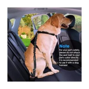 URPOWER Cinturón de seguridad 3 en 1 para perro cinturón