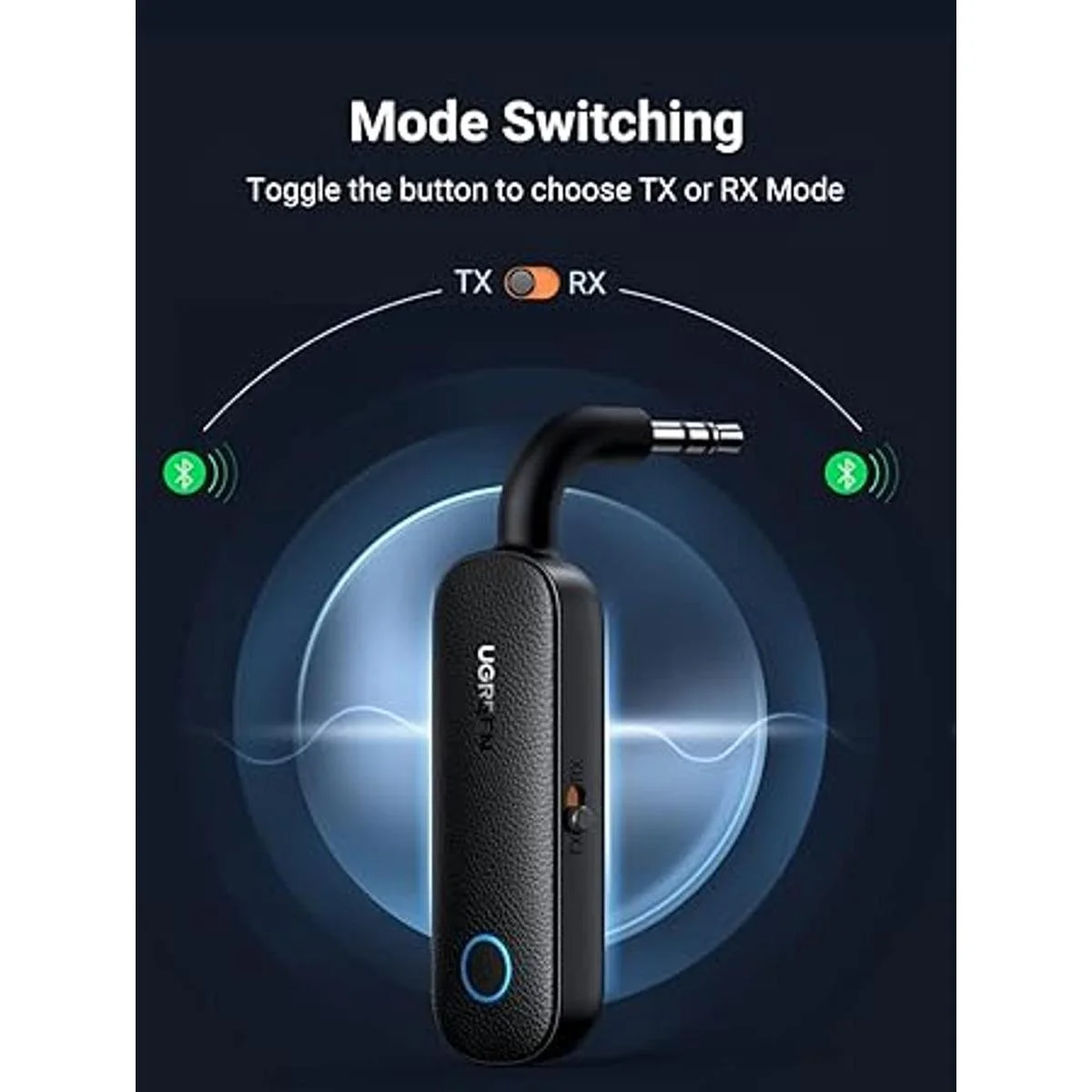 UGREEN Transmisor y receptor Bluetooth 5.0 2 en 1_2