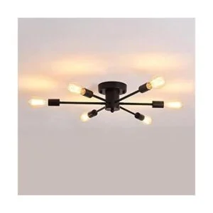 UOFUS 6 luces de techo modernas Edison lámpara industrial_1