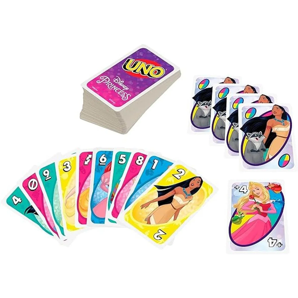UNO Juego de cartas a juego de princesas de Disney 112_3
