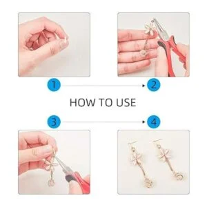 UNICRAFTALE Aretes hipoalergénicos con bucle 40 piezas de