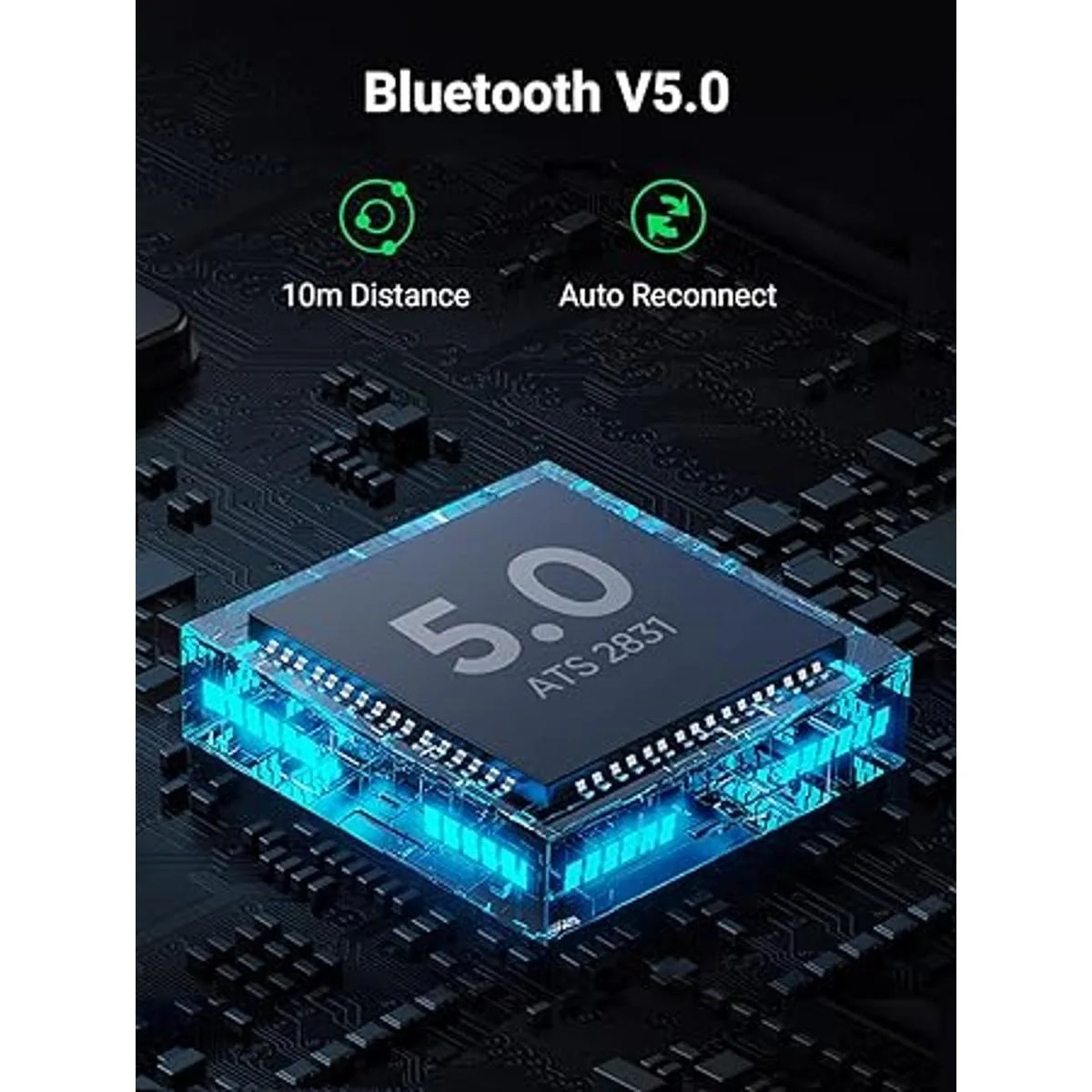 UGREEN Transmisor y receptor Bluetooth 5.0 2 en 1_5