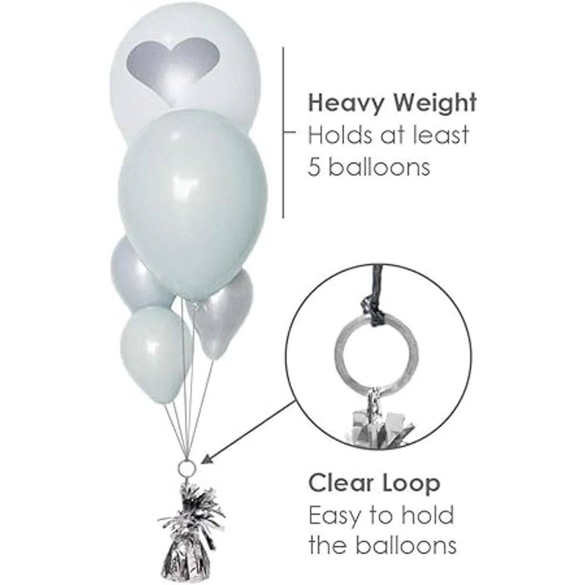 UNIQOOO Paquete de 12 unidades de pesas de globo sólido y_3