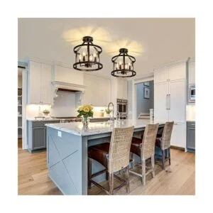 UOFUS Lámpara de techo de metal semiempotrada 4_4