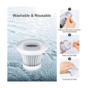 UPFOX Aspiradora de mano inalámbrico Miniaspiradora en_5