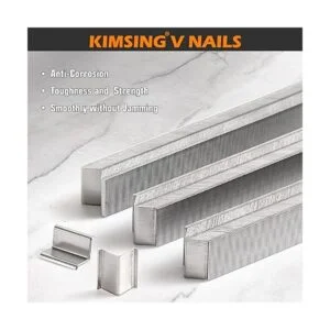 UNI Uñas de madera dura tipo V de calibre 30 de 0.406 in