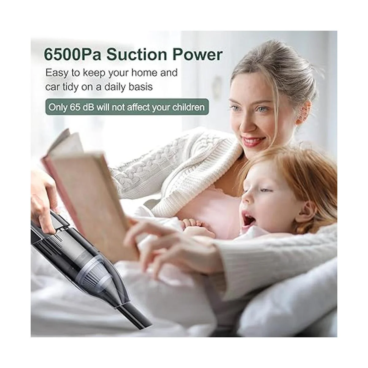 UPFOX Aspiradora de mano inalámbrico Miniaspiradora en_6