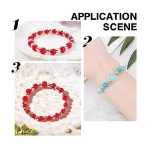 UNICRAFTALE 100pcs 6mm Barrel Pattern Spacer Beads