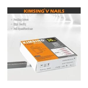 UNI Uñas de madera dura tipo V de calibre 30 de 0.406 in