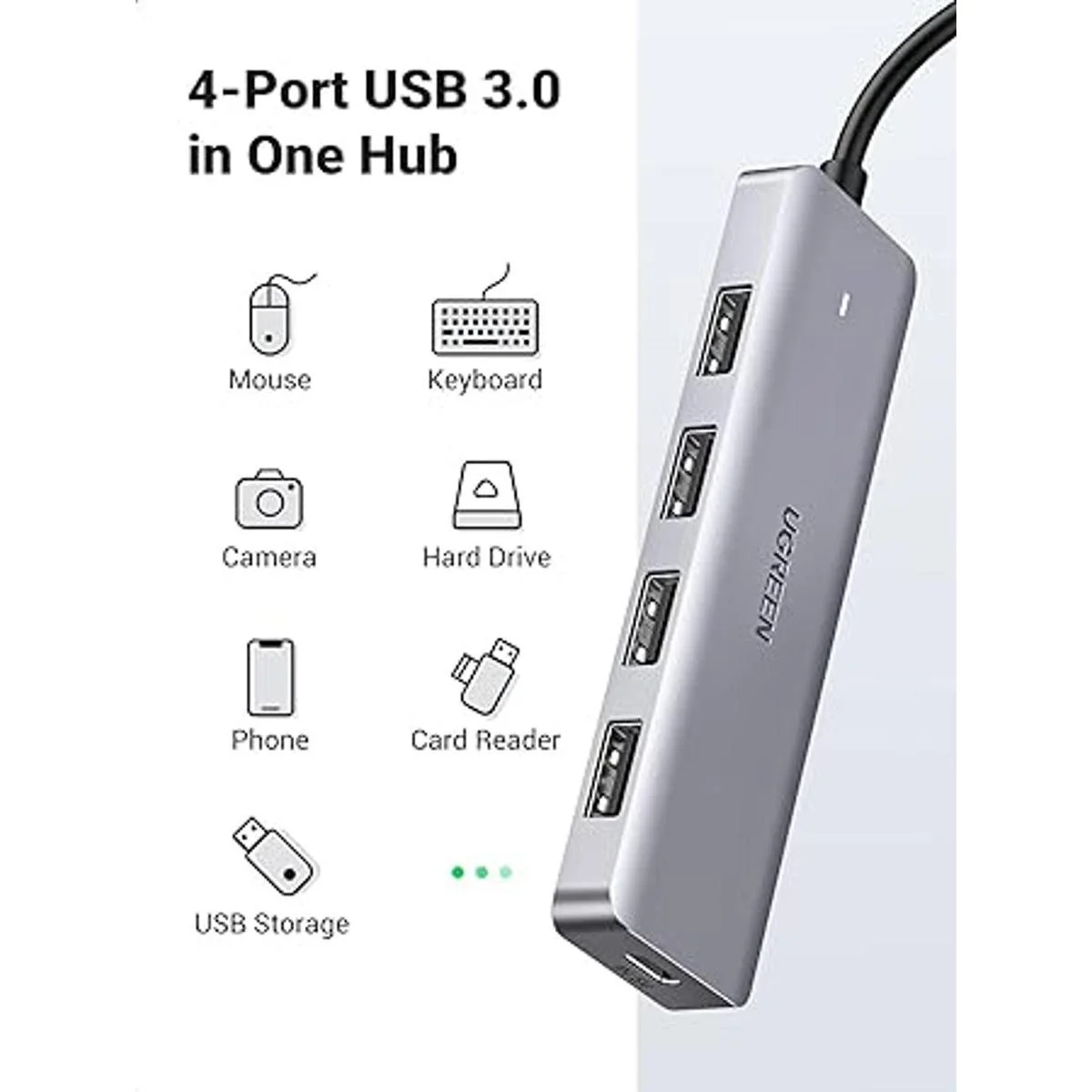 UGREEN Hub USB C de 4 puertos USB 3.1 tipo C a USB 3.0 Hub_5