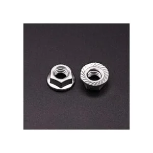 UNC Tuercas de bloqueo hexagonales de brida dentada de_2