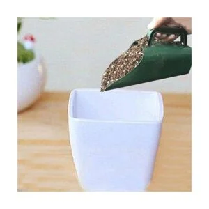 UKSAT Pala de plástico para jardín cuchara de cultivo