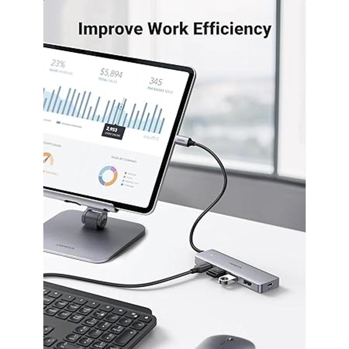 UGREEN Hub USB C de 4 puertos USB 3.1 tipo C a USB 3.0 Hub_4