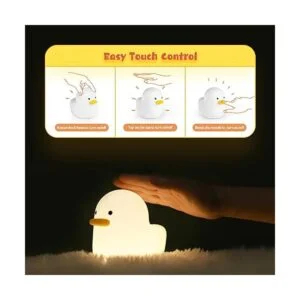 UNEEDE Lámpara de noche LED con forma de pato con sensor_3