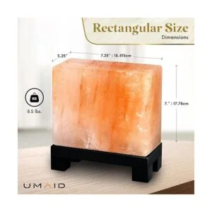 UMAID Auténtica lámpara de sal natural del Himalaya_3