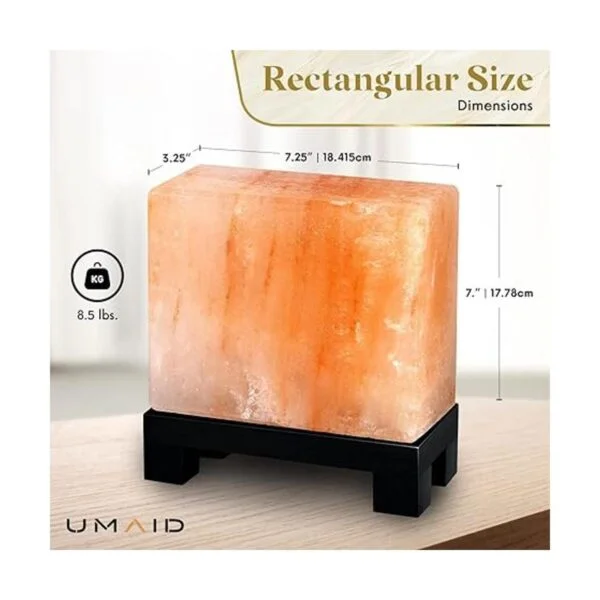 UMAID Auténtica lámpara de sal natural del Himalaya_3