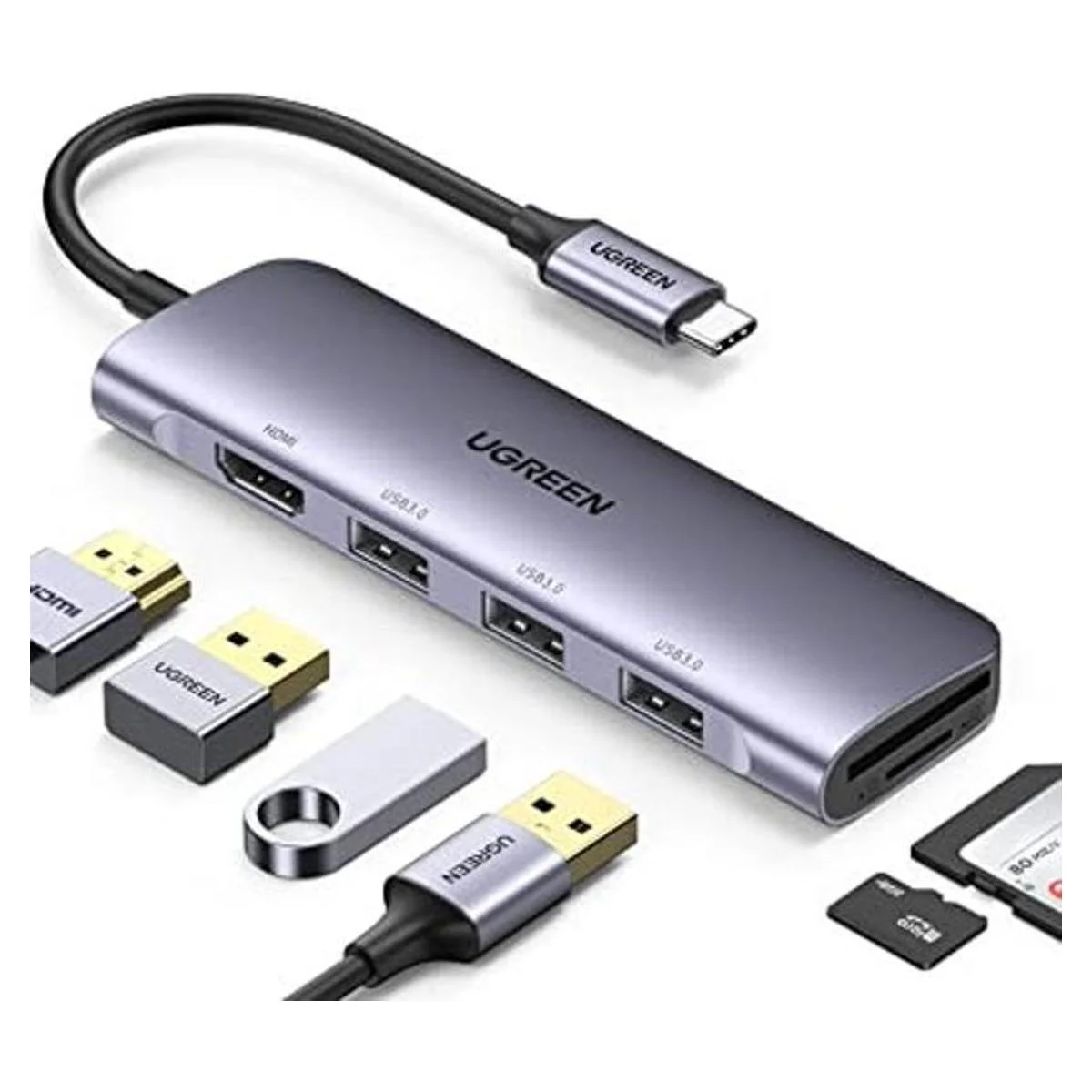 UGREEN Hub USB C adaptador USB C 6 en 1 adaptador USB C_1