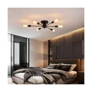 UOFUS 6 luces de techo modernas Edison lámpara industrial_4