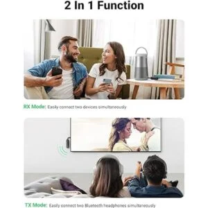 UGREEN Transmisor y receptor Bluetooth 5.0 2 en 1_3
