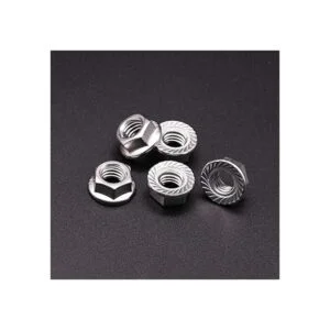 UNC Tuercas de bloqueo hexagonales de brida dentada de_3