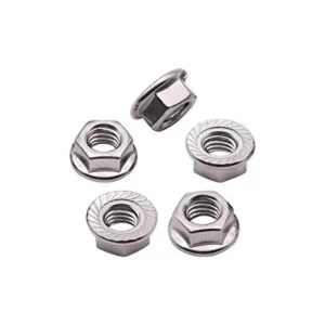 UNC Tuercas de bloqueo hexagonales de brida dentada de_1