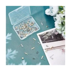 UNICRAFTALE Aretes hipoalergénicos con bucle 40 piezas de