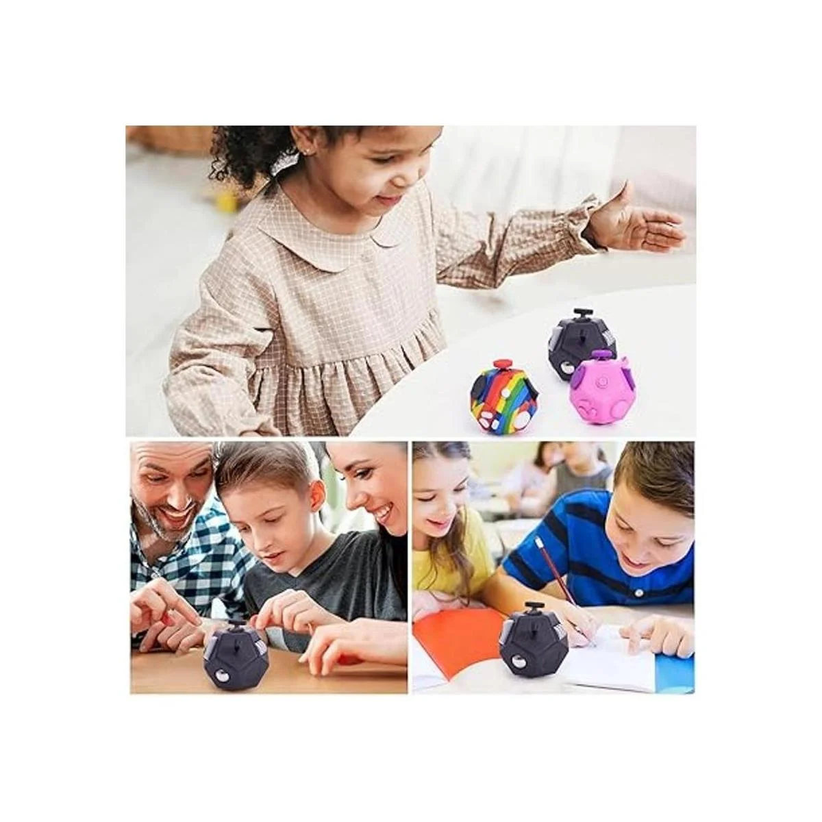 UOOEFUN Mini juguetes sensoriales para ansiedad cubo de