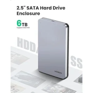 UGREEN Caja de disco duro USB C para SSD SATA de 2.5_3