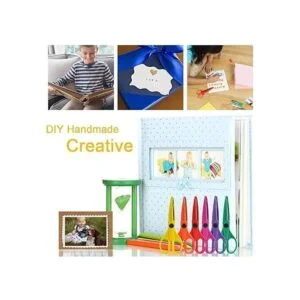 UCEC Tijeras decorativas para manualidades paquete de 6