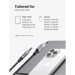 UGREEN Cable auxiliar para iPhone cable auxiliar a_4