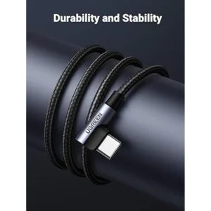 UGREEN Cable USB C cable tipo C de 90 grados cable USB A_3