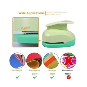 UCEC Punzón de papel de 2 pulgadas perforador de papel_5