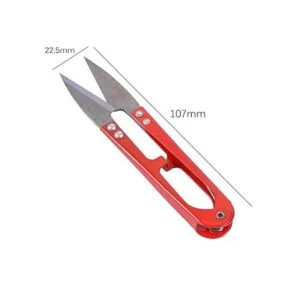 UCEC 12 tijeras de costura en U hilo de Thrum bordado