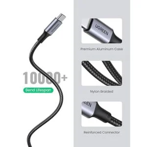 UGREEN Cable USB C a USB C de 100 W de 6 pies cargador_4