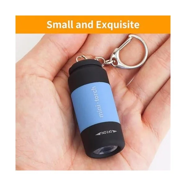 UCEC Mini llavero linterna linterna USB recargable_3