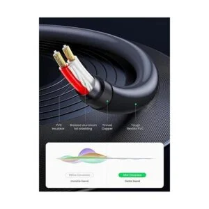 UGREEN Cable de 0.138 in hembra a 2 RCA macho chapado en_5