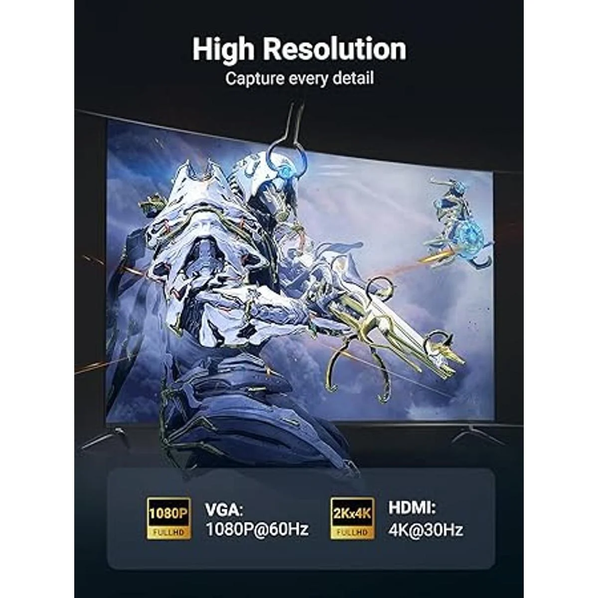 UGREEN Adaptador Mini DisplayPort a HDMI VGA adaptador 4K_4