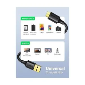 UGREEN Cable micro USB 3.0 USB 3.0 tipo A macho a micro B_3
