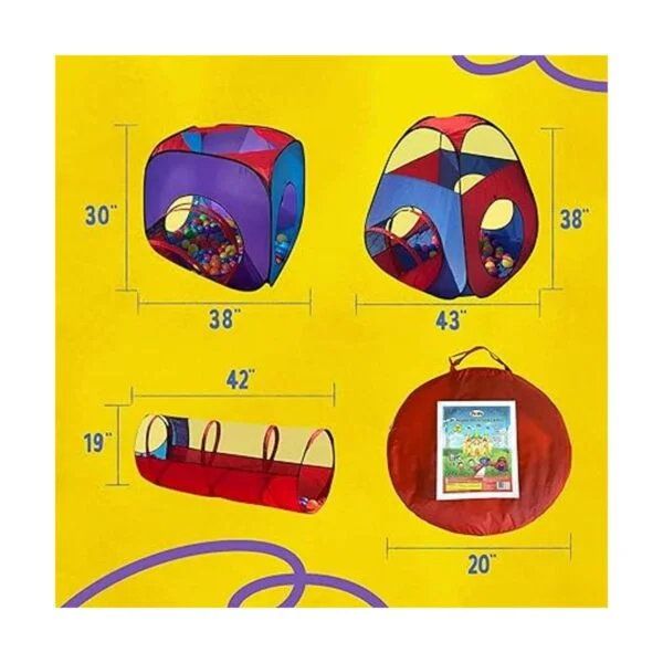 Túnel para juegos infantiles tienda de campaña Playz 4_6