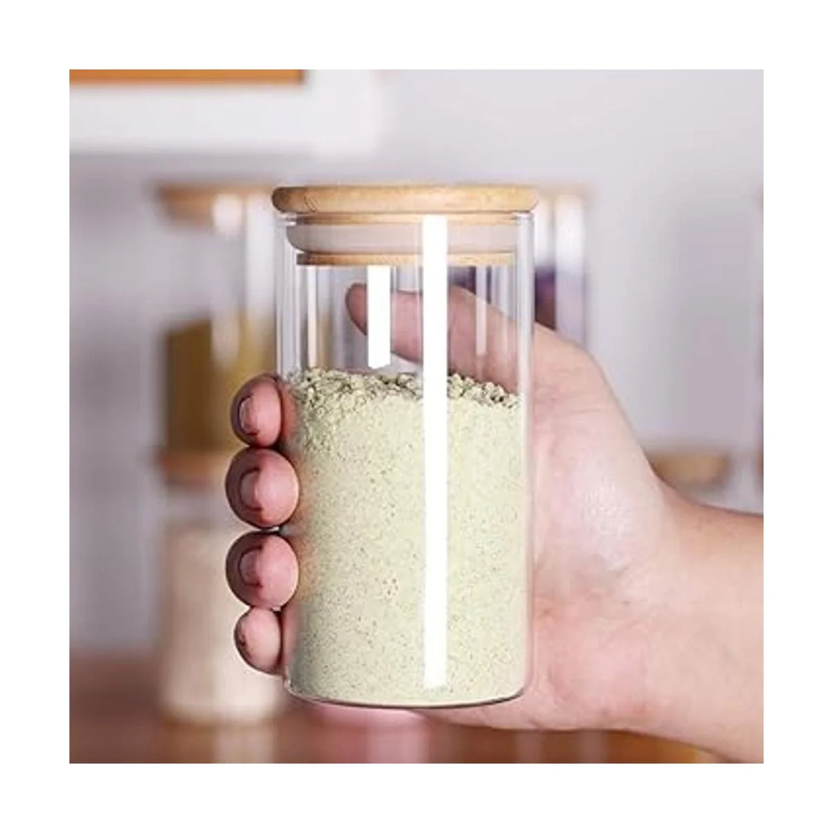 Tzerotone 12 tarros de especias de cristal botellas de