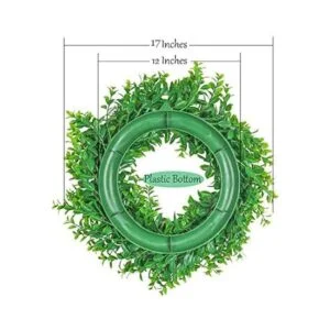 UArtlines Corona artificial de 18 pulgadas vegetación_2